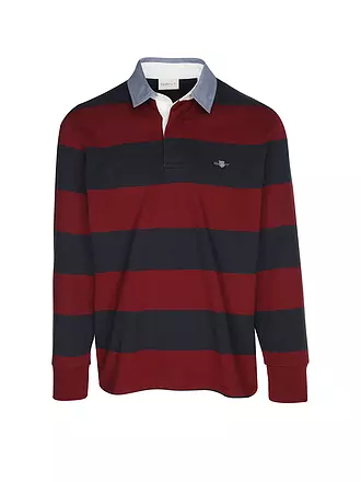 GANT | Polo de rugby | dunkelrot